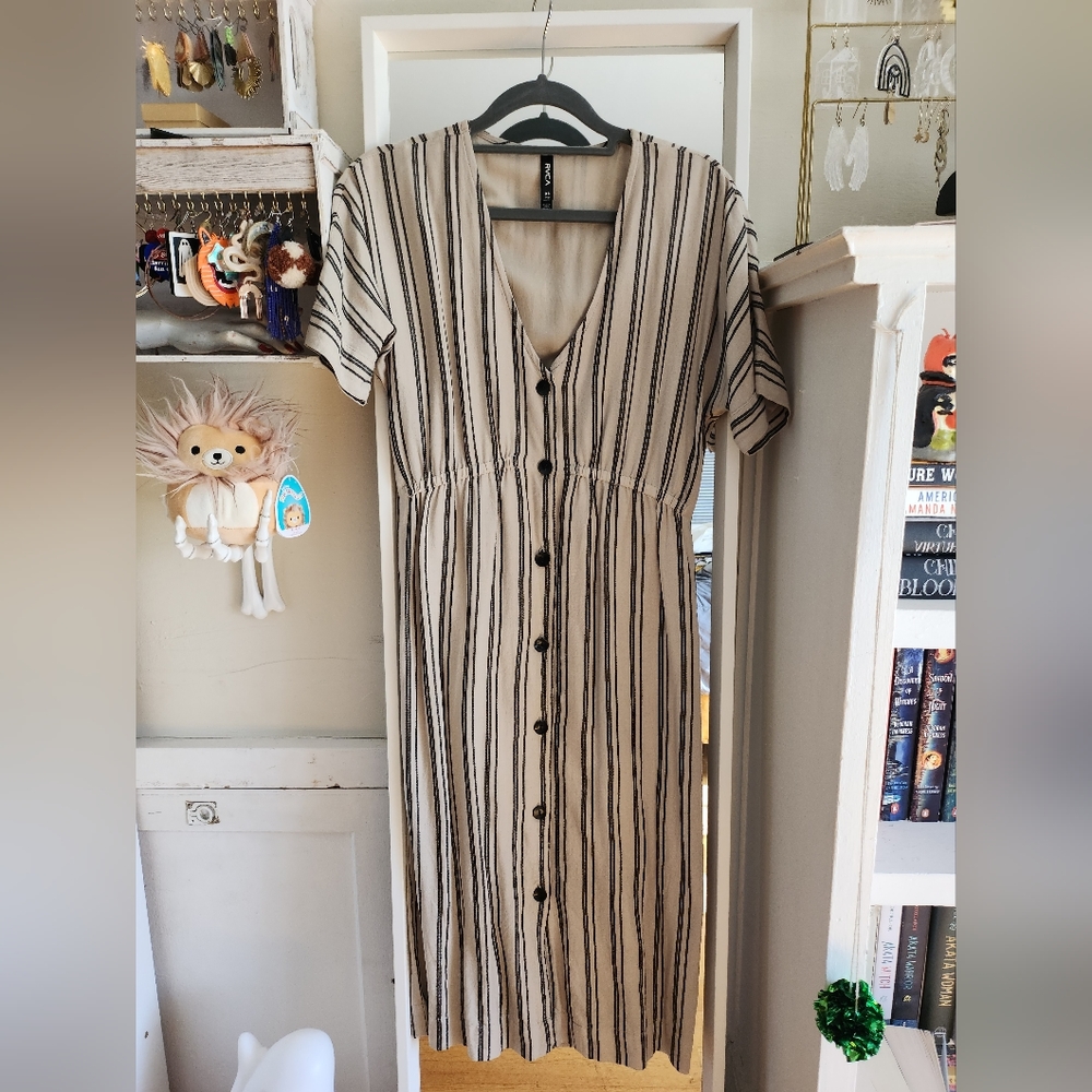 RVCA Button Down Short Sleeve Dress